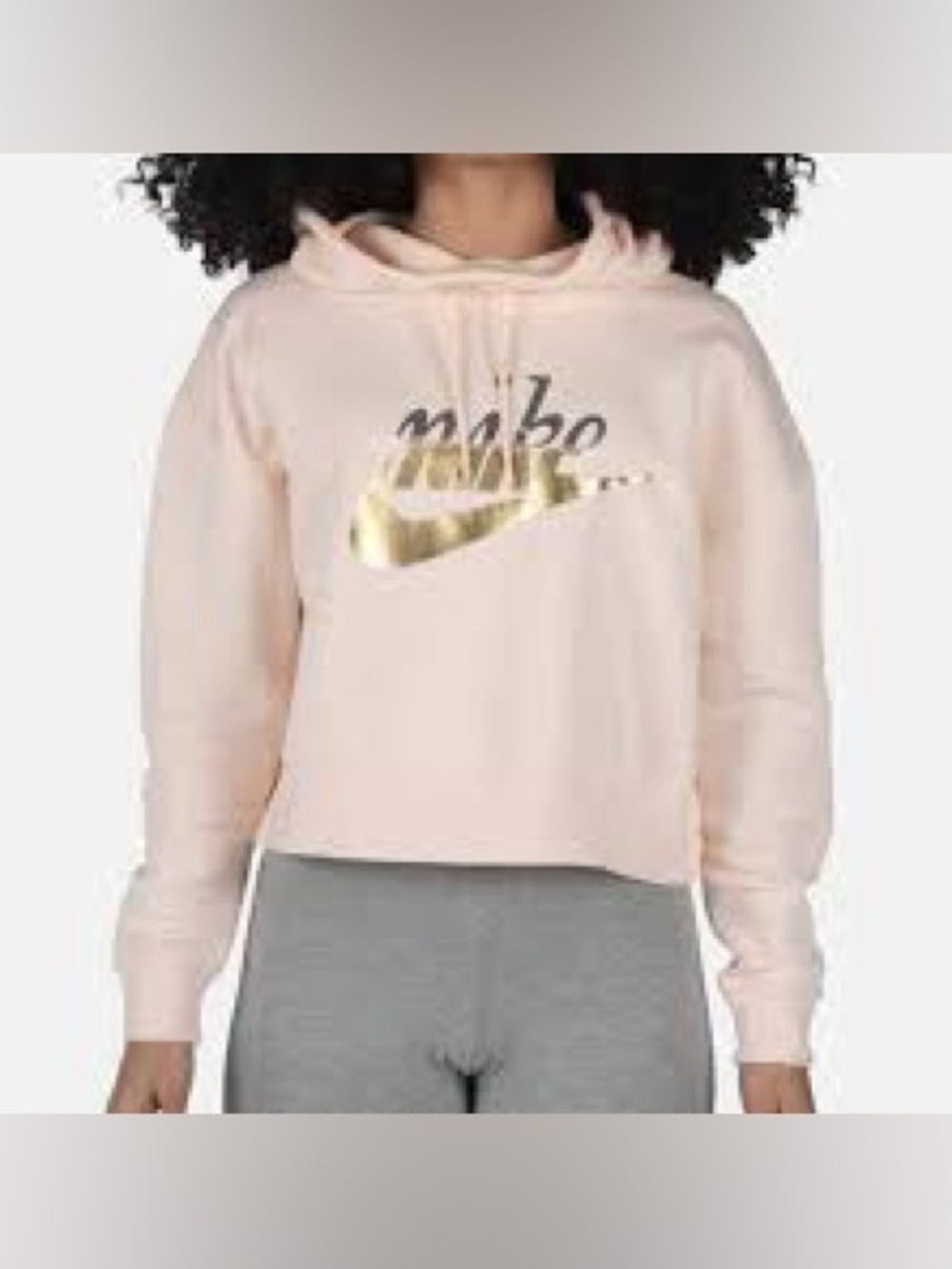 Nike Cropped Hooded Sweatshirt​